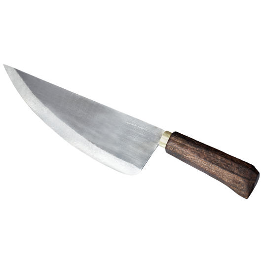 Cuțit VAY Lustruit carbon steel — detaliu forjare și lustru