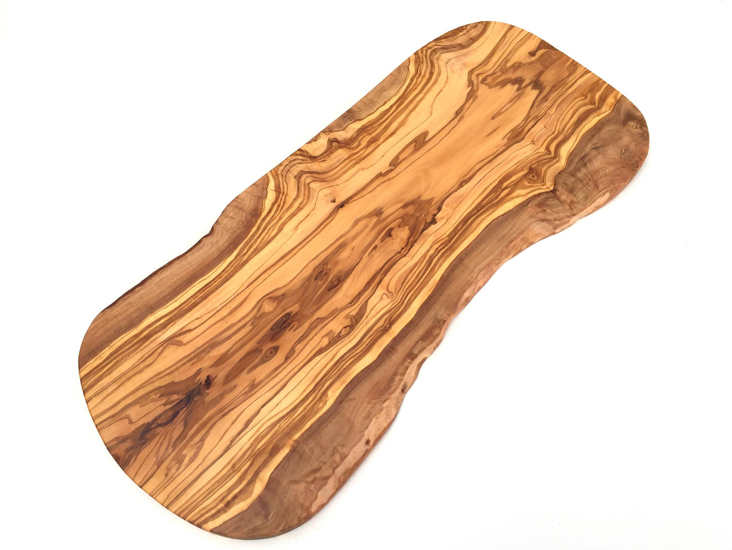 Tocător rustic din lemn de măslin — Tăietură naturală 35 cm