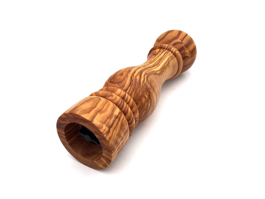 Râșniță handmade din lemn de măslin — Sare și piper 21 cm