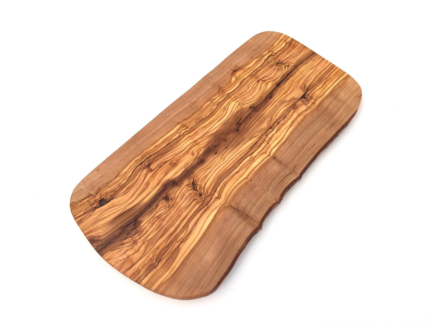 Tocător rustic din lemn de măslin — Tăietură naturală 35 cm